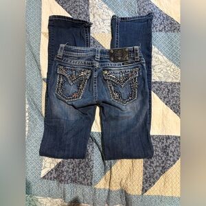 Miss Me Blue Embroidered Jeans